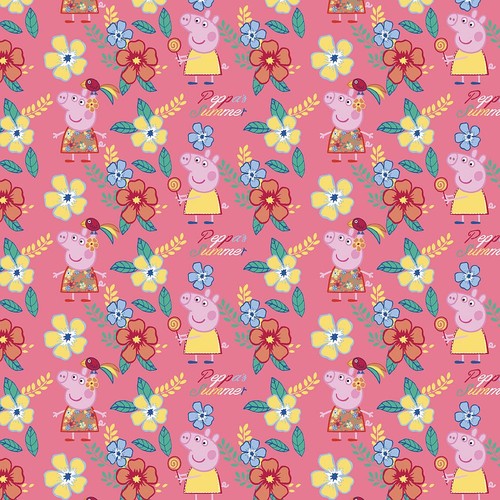 Lizenzstoff peppa wutz - m,