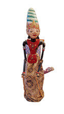 Indonesische stabpuppe wayang - stabpuppe,