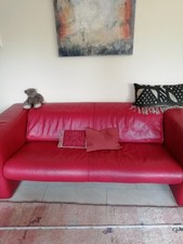 Rolf Benz Sofa Leder Rot