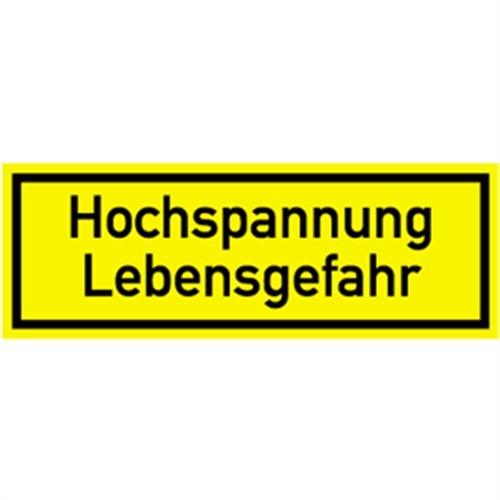 Schild hochspannung - schild,