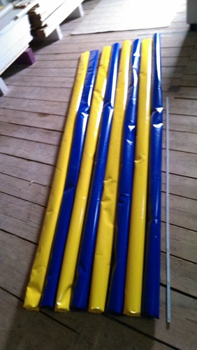 Bodenarbeit stangen blau - stangen,