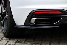 Heckansatz Diffusor Seitenteile Flaps aus ABS für Audi A4 B9 Facelift Avant