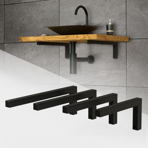 2er set wandkonsole winkel - wandkonsole,