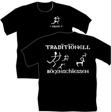 Traditionell Bogenschiessen Shirt T-Shirt Bogensport Langbogen Meisterschaft 36