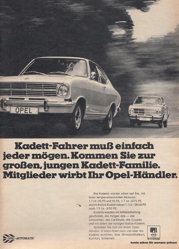 Opel kadett reklame - b,