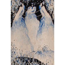 Jugendstil Pfauen Tänzerin