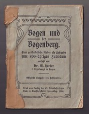 Bogen Bogenberg 1904 Festgabe