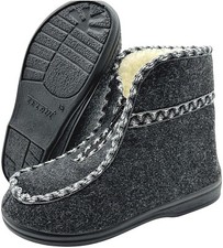 Damen Winter Hausschuhe Filz Hüttenschuhe Hausstiefel Filzpantoffeln Schurwolle