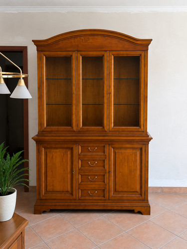 Biedermeier vitrine kirschbaum - biedermeier,