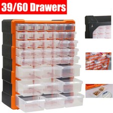 Sortimentskasten 39/60 Fach Sortierkasten Box Kleinteile Schrauben Organizer