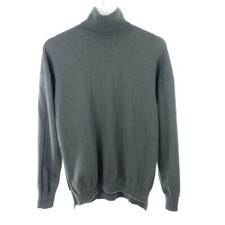 CLOSED Pullover Kaschmir Cashmere Rollkragen Strick Knit Grün Khaki Gr. S 36