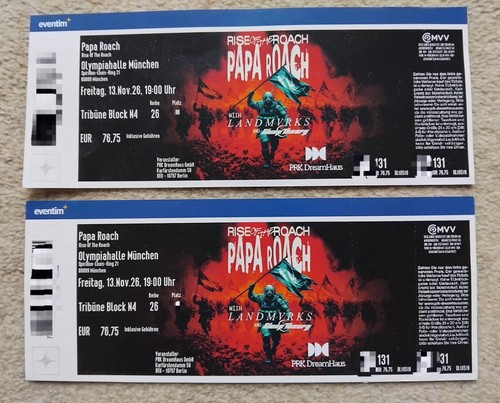 Papa roach münchen - 2x,