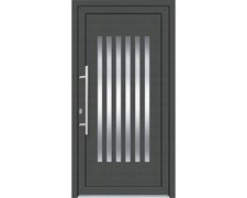 Haustür Japandi weiß/anthrazit 1000x2100 mm DIN Links