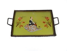 SEHR SELTENES ORIGINAL ANTIKES CHINESISCHES RAUCHEN ART DECO SERVIERTABLETT 30ER JAHRE BARWARE