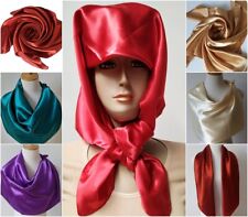 Tuch Kopftuch Schal seidig elegant einfarbig Stola Hijab Bandana Halstuch Deko