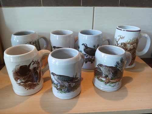 Ddr bierkrug mit jagdmotiv - 7,