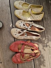 3 X Damen Sommer Schuhe 37 gebraucht Echt LEDER !!!