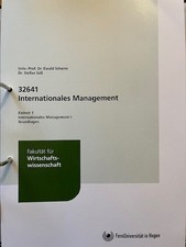Fernuni Hagen Skript 32641 Internationales Managament (2025) neu