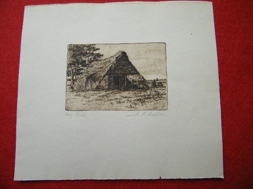Worpswede landschaft radierung - worpswede,