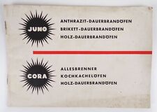 Anthrazit Dauerbrandöfen Ofen Dauerbrandofen altes Reklame Heft Juno Cora