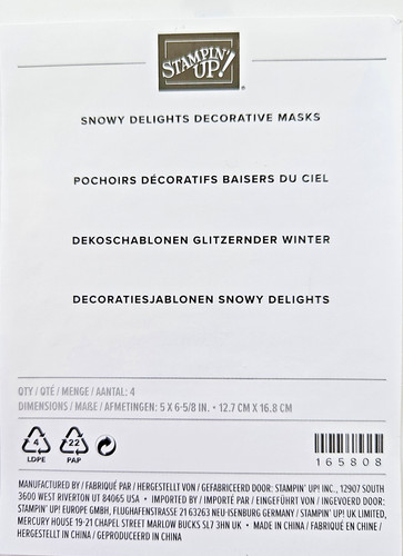 Stampin deko schablonen - stampin,