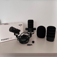 Rode PodMic USB Dynamisches Podcast-Mikrofon Schwarz