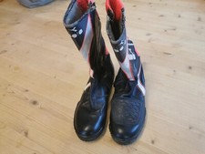 DIADORA Racing boots Motorradstiefel, Gr. 38, rot-blau-weiß, retro, old-school