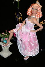 ☆~FUCHSIA~☆embroidered LACE Dress Outfit☆f Tonner Tyler doll☆SYBARITE☆by Anita.N