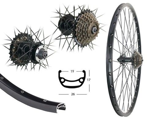 Zoll hinterrad be19 disc - 26,