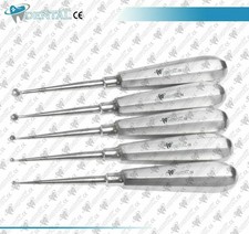 Volkmann Knochenkürette Scharfer Löffel 5er-Set Gewebechirurgie 17cm CE NEU