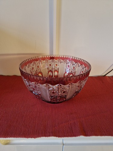 Bleikristall schale rot - bleikristall,