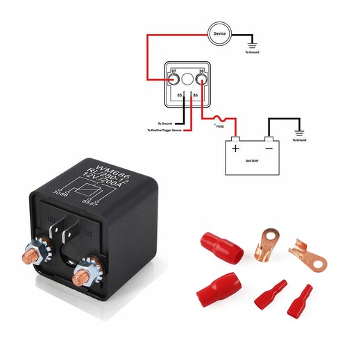 Batterie trennrelais 12v - trennrelais, 12v/200a