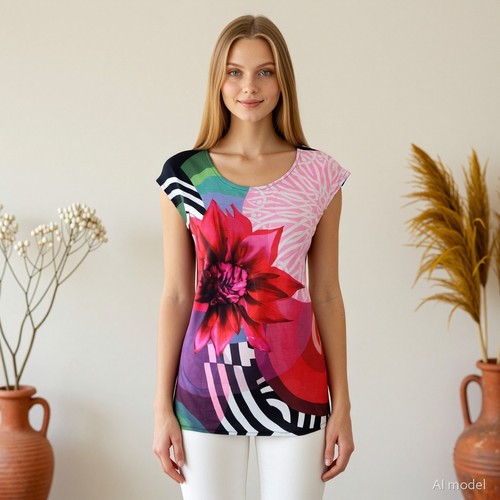 Desigual extravagant longshirt - desigual,
