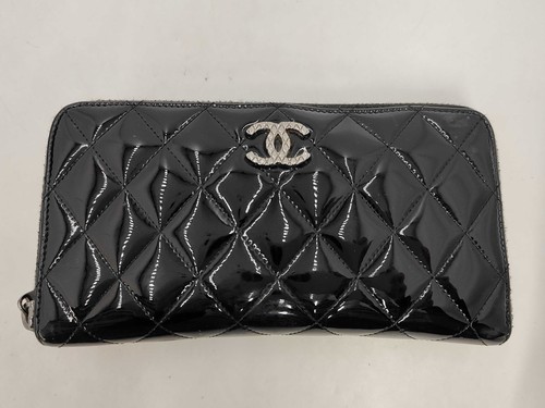 Chanel black patent leather - patent,