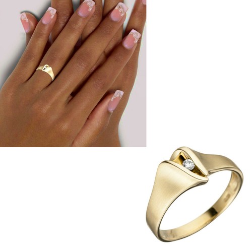 Damen ring 585 gold echt - ring,