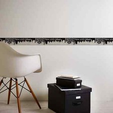 €1,59lfdm   1 Ro.AS Creation 93567-1  Only Borders City Love schwarz silber