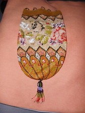 Antike Geldkatze Petit-Point