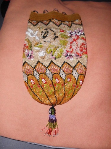 Antike geldkatze petit - antike, petit-point