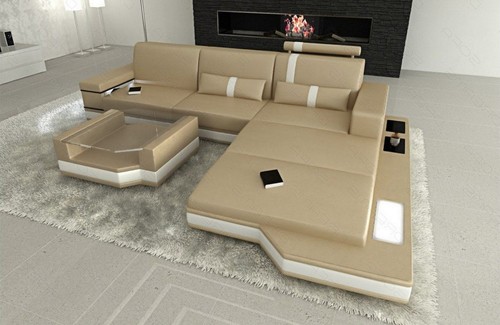Sofa leder ecksofa - sofa,