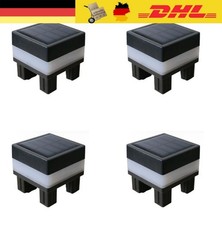 4X LED Solar Pfosten