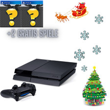 Sony  Playstation  4 Konsole Jetblack 500GB 2Gratis spiele Original Controller 