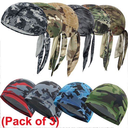 Bandana hats headwraps - 3×,