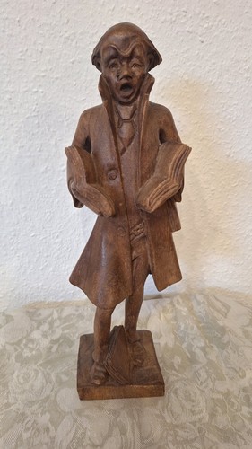 Holzfigur nach karl spitzweg - holzfigur,