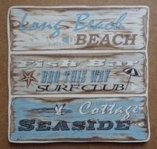 Deko HDF - maritim Tiere Vögel Möwe Beach Surf Club Welle Strand Düne