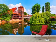 3D Weide Baum M3652 Tapete