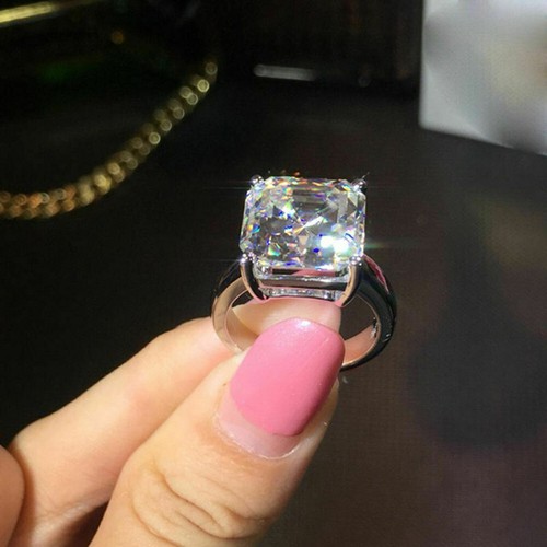 Schön asscher weiß - kt,