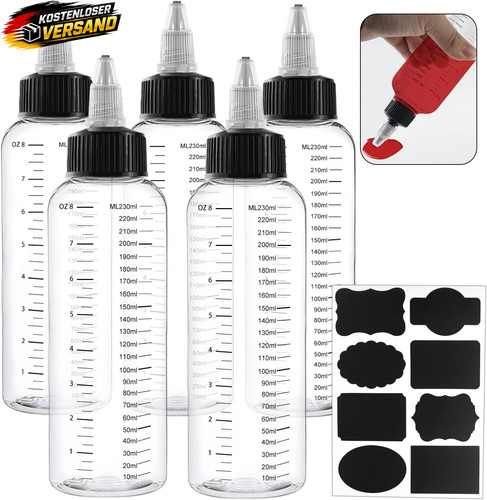 Quetschflaschen set 250 aus - quetschflaschen,