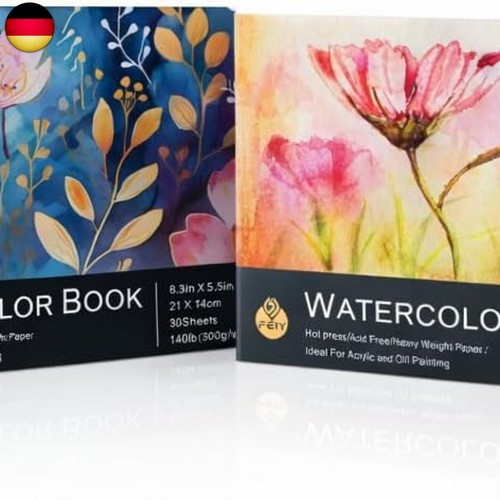 2er pack aquarellpapier 60 - a5,,