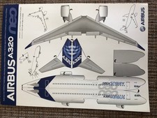 Bauen Sie Ihren eigenen Airbus A320 Neo  Bastelbogen Papier Model