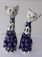2 Katzen Figuren
